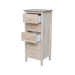 Brooklyn 5-Drawer Unfinished Wood Chest by International Concepts -International Concepts Sales unfinished wood international concepts chest of drawers bd 8015 1f 1000