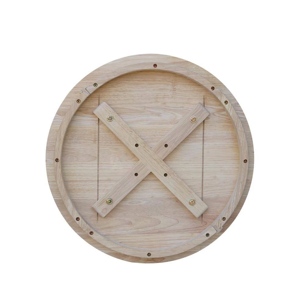 23 in. Unfinished Medium Round Wood Coffee Table by International Concepts 8 23 in. Unfinished Medium Round Wood Coffee Table by International Concepts - Image 8