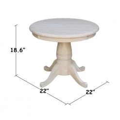 23 in. Unfinished Medium Round Wood Coffee Table by International Concepts 16 23 in. Unfinished Medium Round Wood Coffee Table by International Concepts -International Concepts Sales unfinished wood international concepts coffee tables k ot22rt 18p c3 1000