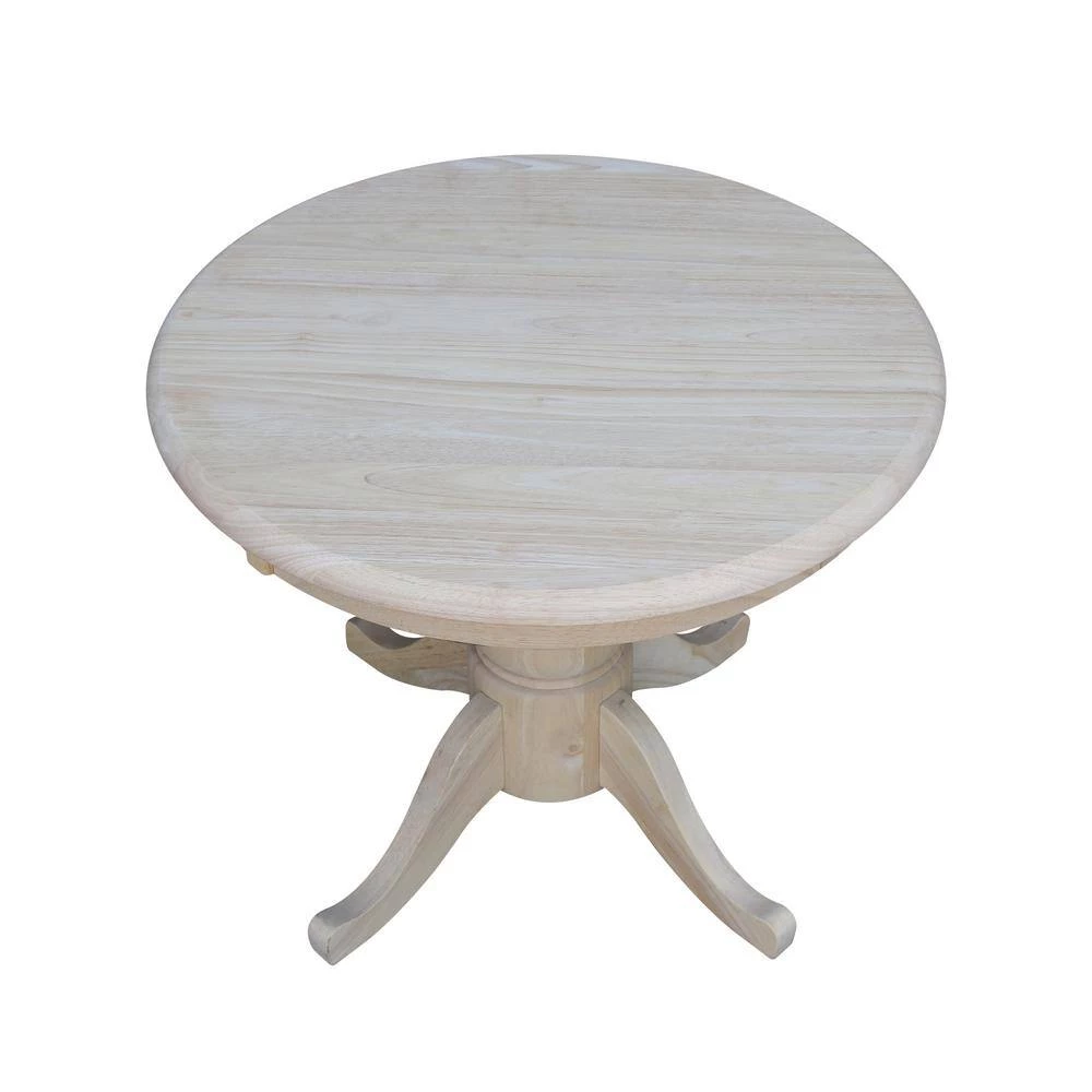 23 in. Unfinished Medium Round Wood Coffee Table by International Concepts 10 23 in. Unfinished Medium Round Wood Coffee Table by International Concepts - Image 10