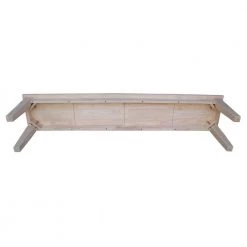 Unfinished Bench by International Concepts -International Concepts Sales unfinished wood international concepts dining benches be 72s 44 1000