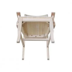 Unfinished Wood Double X-Back Arm Chair by International Concepts -International Concepts Sales unfinished wood international concepts dining chairs ci 20a 1d 1000