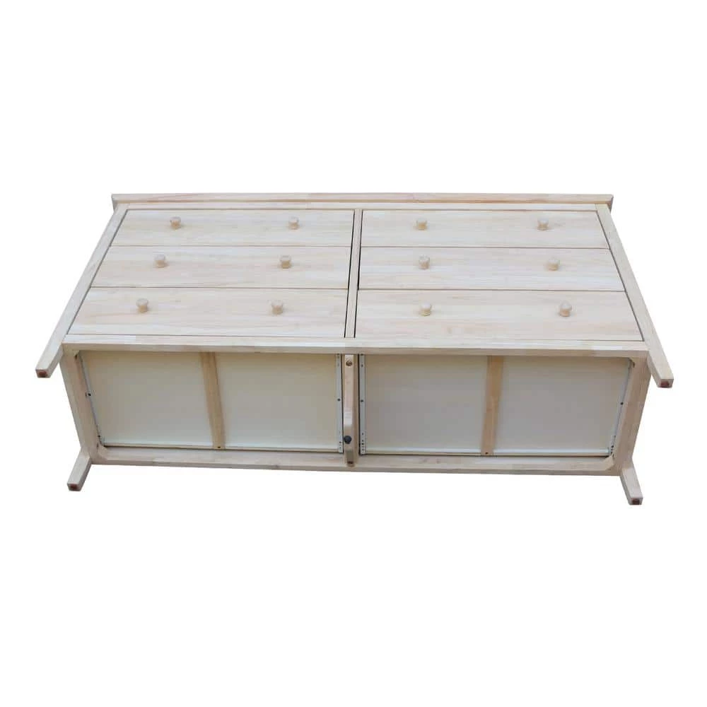 Brooklyn 6-Drawer Unfinished Wood Dresser by International Concepts 5 Brooklyn 6-Drawer Unfinished Wood Dresser by International Concepts - Image 5