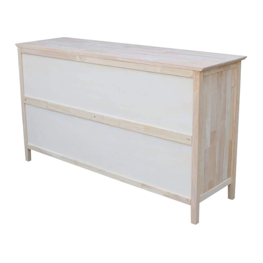 Brooklyn 6-Drawer Unfinished Wood Dresser by International Concepts 9 Brooklyn 6-Drawer Unfinished Wood Dresser by International Concepts - Image 9