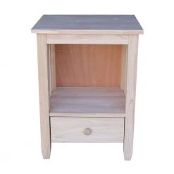 Unfinished Storage End Table by International Concepts