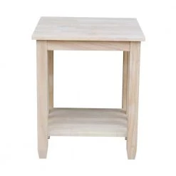 Unfinished End Table by International Concepts -International Concepts Sales unfinished wood international concepts end side tables bj6te c3 1000