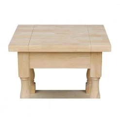 Tuscan Unfinished End Table by International Concepts -International Concepts Sales unfinished wood international concepts end side tables ot 17e 44 1000