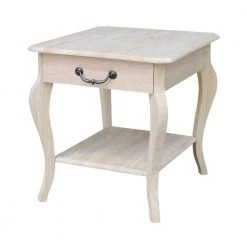 Cambria Unfinished End Table by International Concepts -International Concepts Sales unfinished wood international concepts end side tables ot 18e 31 1000