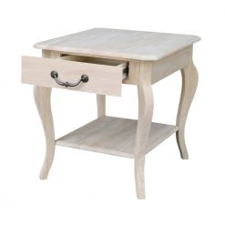 Cambria Unfinished End Table by International Concepts -International Concepts Sales unfinished wood international concepts end side tables ot 18e 4f 1000