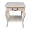 Cambria Unfinished End Table by International Concepts