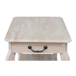 Cambria Unfinished End Table by International Concepts -International Concepts Sales unfinished wood international concepts end side tables ot 18e 76 1000