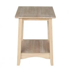 Unfinished End Table by International Concepts -International Concepts Sales unfinished wood international concepts end side tables ot 4te 4f 1000