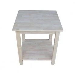 Solano Unfinished End Table by International Concepts -International Concepts Sales unfinished wood international concepts end side tables ot 6e 44 1000