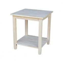 Solano Unfinished End Table by International Concepts