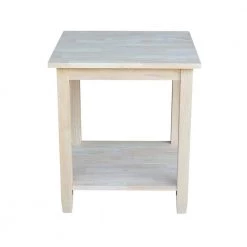 Solano Unfinished End Table by International Concepts -International Concepts Sales unfinished wood international concepts end side tables ot 6e 66 1000