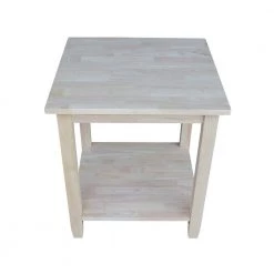 Solano Unfinished End Table by International Concepts -International Concepts Sales unfinished wood international concepts end side tables ot 6e a0 1000