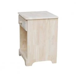 1-Drawer Unfinished Wood Nightstand by International Concepts -International Concepts Sales unfinished wood international concepts nightstands bd 5001 c3 1000