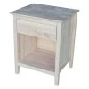 Brooklyn 1-Drawer Unfinished Wood Nightstand by International Concepts