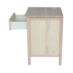 Brooklyn 1-Drawer Unfinished Wood Nightstand by International Concepts -International Concepts Sales unfinished wood international concepts nightstands bd 8001 c3 1000
