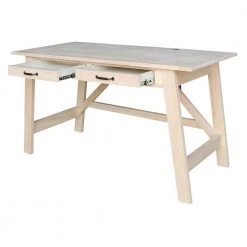 Serendipity 54 in Rectangular Unfinished Wood 1-drawer Writing Desk by International Concepts -International Concepts Sales unfinished wood international concepts writing desks of 69 1f 1000