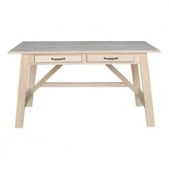 Serendipity 54 in Rectangular Unfinished Wood 1-drawer Writing Desk by International Concepts