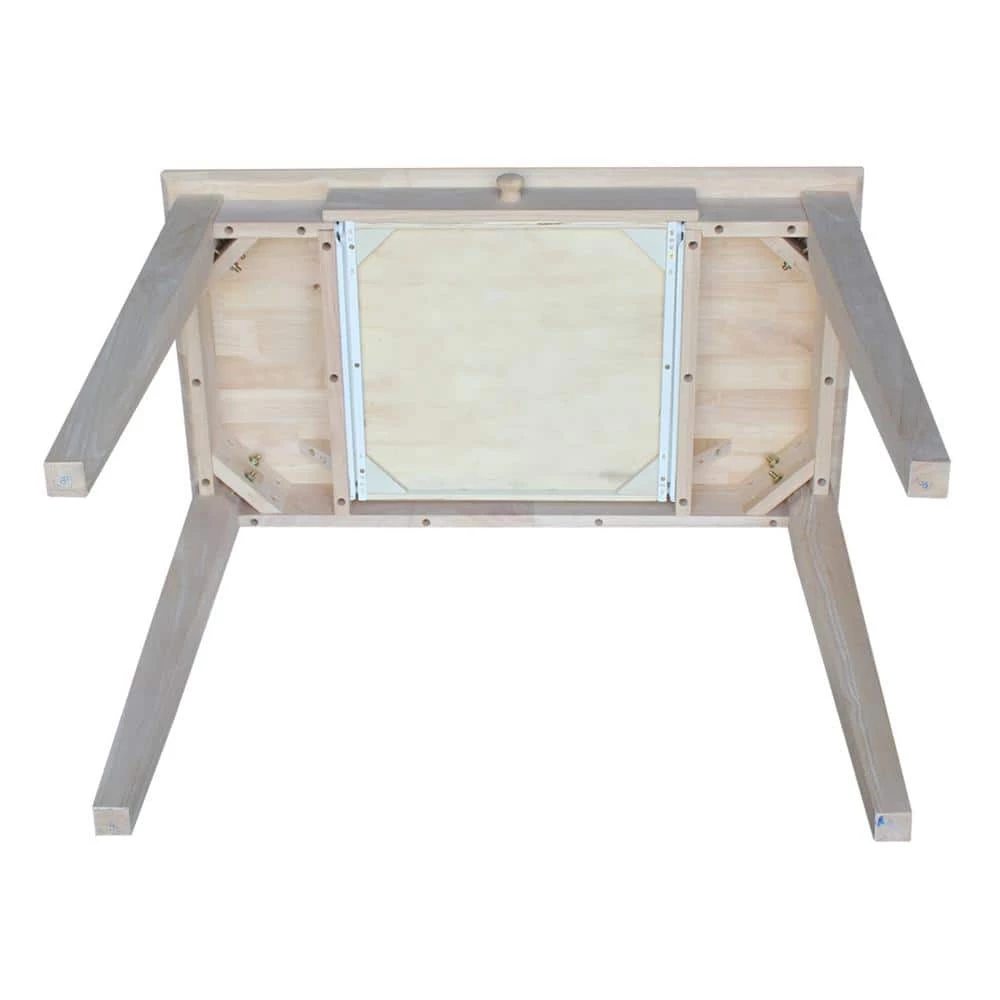 36 in. Rectangular Unfinished 1 Drawer Writing Desk with Solid Wood Material by International Concepts 4 36 in. Rectangular Unfinished 1 Drawer Writing Desk with Solid Wood Material by International Concepts - Image 4