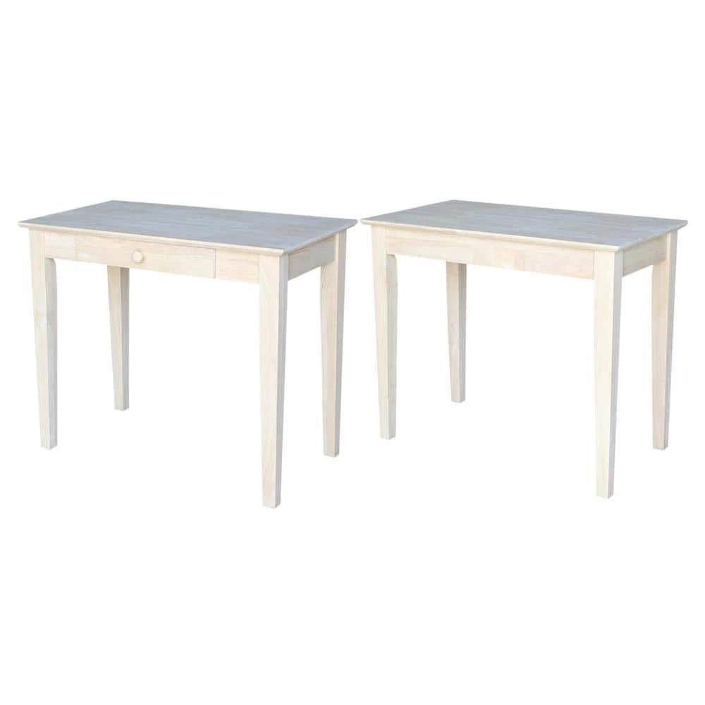 36 in. Rectangular Unfinished 1 Drawer Writing Desk with Solid Wood Material by International Concepts 7 36 in. Rectangular Unfinished 1 Drawer Writing Desk with Solid Wood Material by International Concepts - Image 7