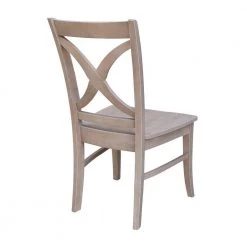 Salerno Weathered Taupe Gray Wood Dining Chair (Set of 2) by International Concepts -International Concepts Sales weathered gray international concepts dining chairs c09 14p 66 1000