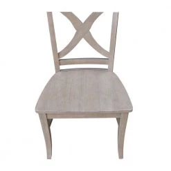 Salerno Weathered Taupe Gray Wood Dining Chair (Set of 2) by International Concepts -International Concepts Sales weathered gray international concepts dining chairs c09 14p c3 1000