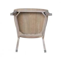 Milan Weathered Taupe Gray Wood Dining Chair (Set of 2) by International Concepts -International Concepts Sales weathered gray international concepts dining chairs c09 310p 1d 1000