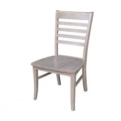 Milan Weathered Taupe Gray Wood Dining Chair (Set of 2) by International Concepts -International Concepts Sales weathered gray international concepts dining chairs c09 310p 44 1000