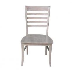 Milan Weathered Taupe Gray Wood Dining Chair (Set of 2) by International Concepts