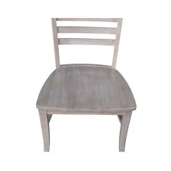 Milan Weathered Taupe Gray Wood Dining Chair (Set of 2) by International Concepts -International Concepts Sales weathered gray international concepts dining chairs c09 310p a0 1000