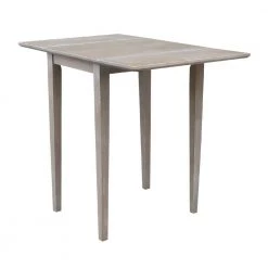 Weathered Taupe Gray Small Drop-Leaf Dining Table by International Concepts -International Concepts Sales weathered gray international concepts kitchen dining tables t09 2236d 66 1000