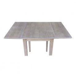 Weathered Taupe Gray Small Drop-Leaf Dining Table by International Concepts -International Concepts Sales weathered gray international concepts kitchen dining tables t09 2236d a0 1000