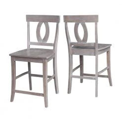 Verona 24 in. Weathered Taupe Gray Bar Stool by International Concepts 9 Verona 24 in. Weathered Taupe Gray Bar Stool by International Concepts -International Concepts Sales weathered taupe gray international concepts bar stools s09 1702 4f 1000