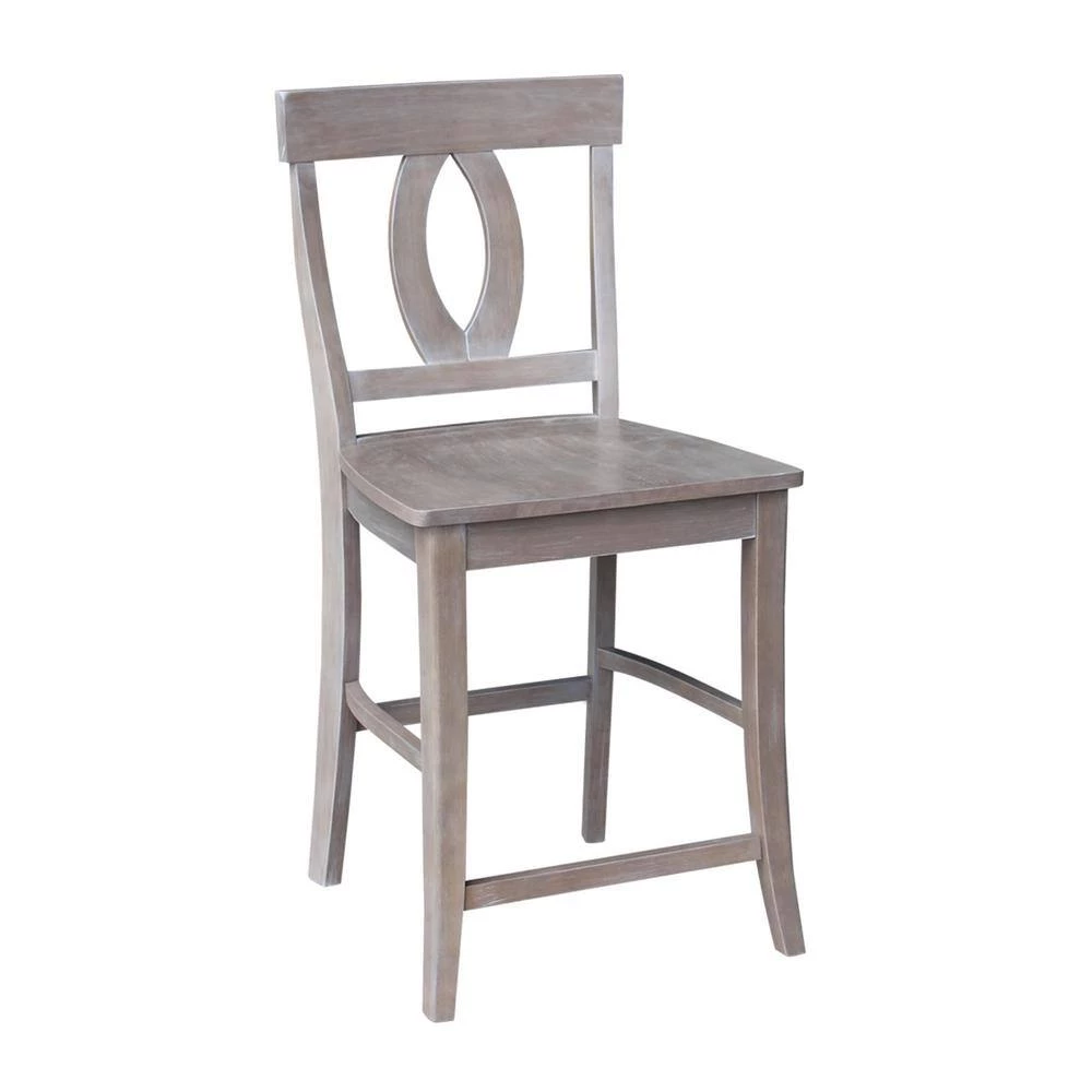 Verona 24 in. Weathered Taupe Gray Bar Stool by International Concepts 4 Verona 24 in. Weathered Taupe Gray Bar Stool by International Concepts - Image 4