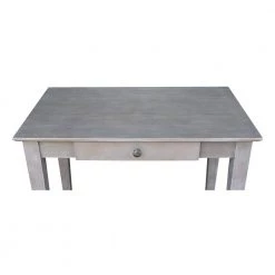 36 in. Weathered Taupe Gray Wide Solid Wood Writing Desk and Chair (2-Piece Set) by International Concepts -International Concepts Sales weathered taupe gray international concepts writing desks k09 of 49 c10 a0 1000