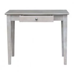 36 in. Weathered Taupe Gray Wide Solid Wood Student Desk by International Concepts -International Concepts Sales weathered taupe gray international concepts writing desks of09 49 4f 1000