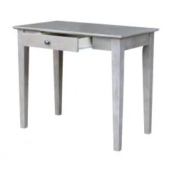 36 in. Weathered Taupe Gray Wide Solid Wood Student Desk by International Concepts -International Concepts Sales weathered taupe gray international concepts writing desks of09 49 77 1000