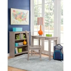 36 in. Weathered Taupe Gray Wide Solid Wood Student Desk by International Concepts -International Concepts Sales weathered taupe gray international concepts writing desks of09 49 fa 1000