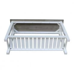 50 in. Rectangle Surrey White and Gray Solid Wood Console Table by International Concepts 13 50 in. Rectangle Surrey White and Gray Solid Wood Console Table by International Concepts -International Concepts Sales white and gray international concepts console tables ot05 16s 1d 1000