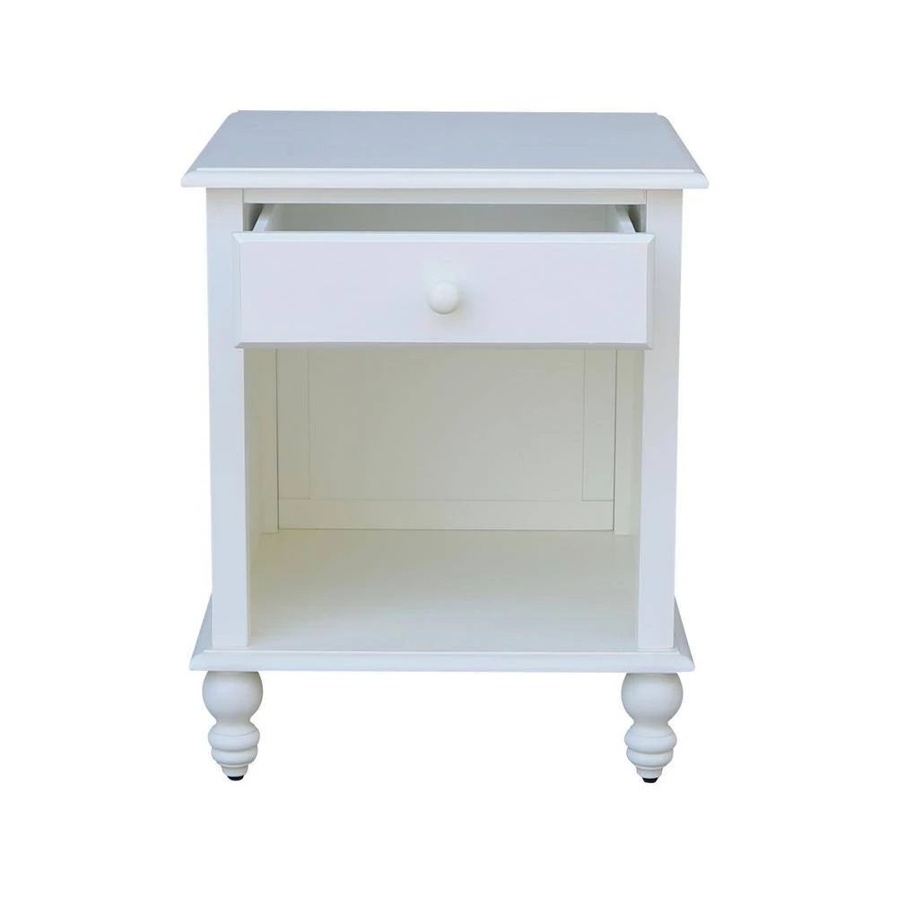 Cottage Beach White 1-Drawer End Table by International Concepts 10 Cottage Beach White 1-Drawer End Table by International Concepts - Image 10