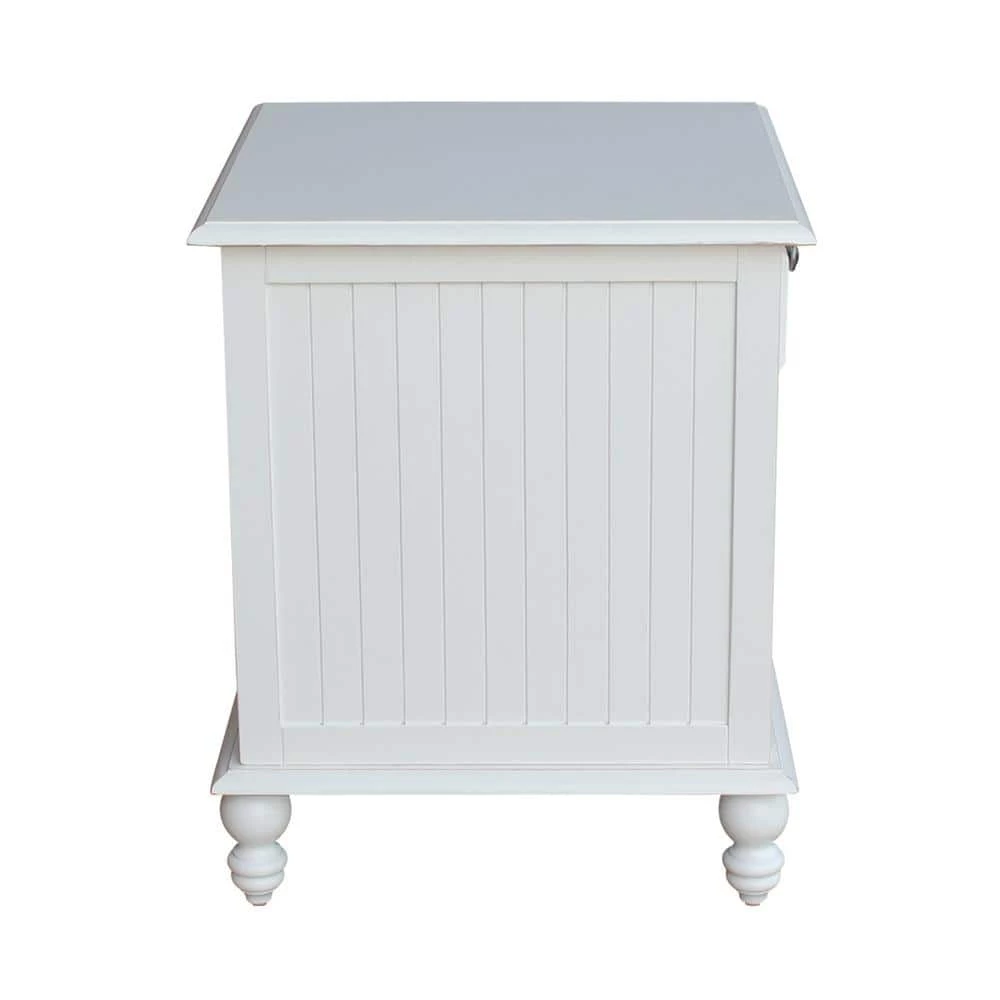 Cottage Beach White 1-Drawer End Table by International Concepts 2 Cottage Beach White 1-Drawer End Table by International Concepts - Image 2