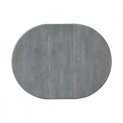 5-Piece Set White / Heather Gray 36 in. Round Extendable Solid Wood Dining Table with 4-Side Chairs by International Concepts -International Concepts Sales white heather gray international concepts dining room sets k05 36rxt 11b c2 4 a0 1000