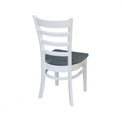 White/Heather Gray 42 in. Dual Drop Leaf Table with 4-Side Chairs (5-Pieces) by International Concepts -International Concepts Sales white heather gray international concepts dining room sets k05 42dp c617 4 66 1000
