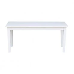 Pure White Shaker Bench by International Concepts -International Concepts Sales white international concepts dining benches be08 39 4f 1000