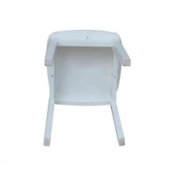White Wood Kids Chair (Set of 2) by International Concepts -International Concepts Sales white international concepts kids chairs cc08 263p 1d 1000