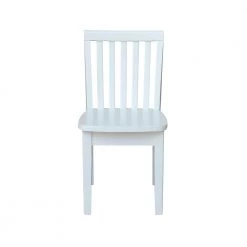 White Wood Kids Chair (Set of 2) by International Concepts -International Concepts Sales white international concepts kids chairs cc08 263p 44 1000