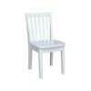 White Wood Kids Chair (Set of 2) by International Concepts